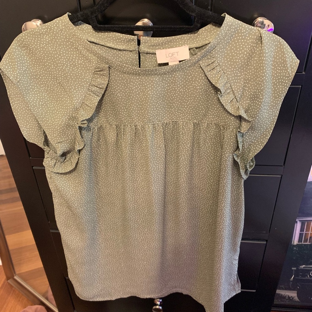 Loft Green Short Sleeve Top